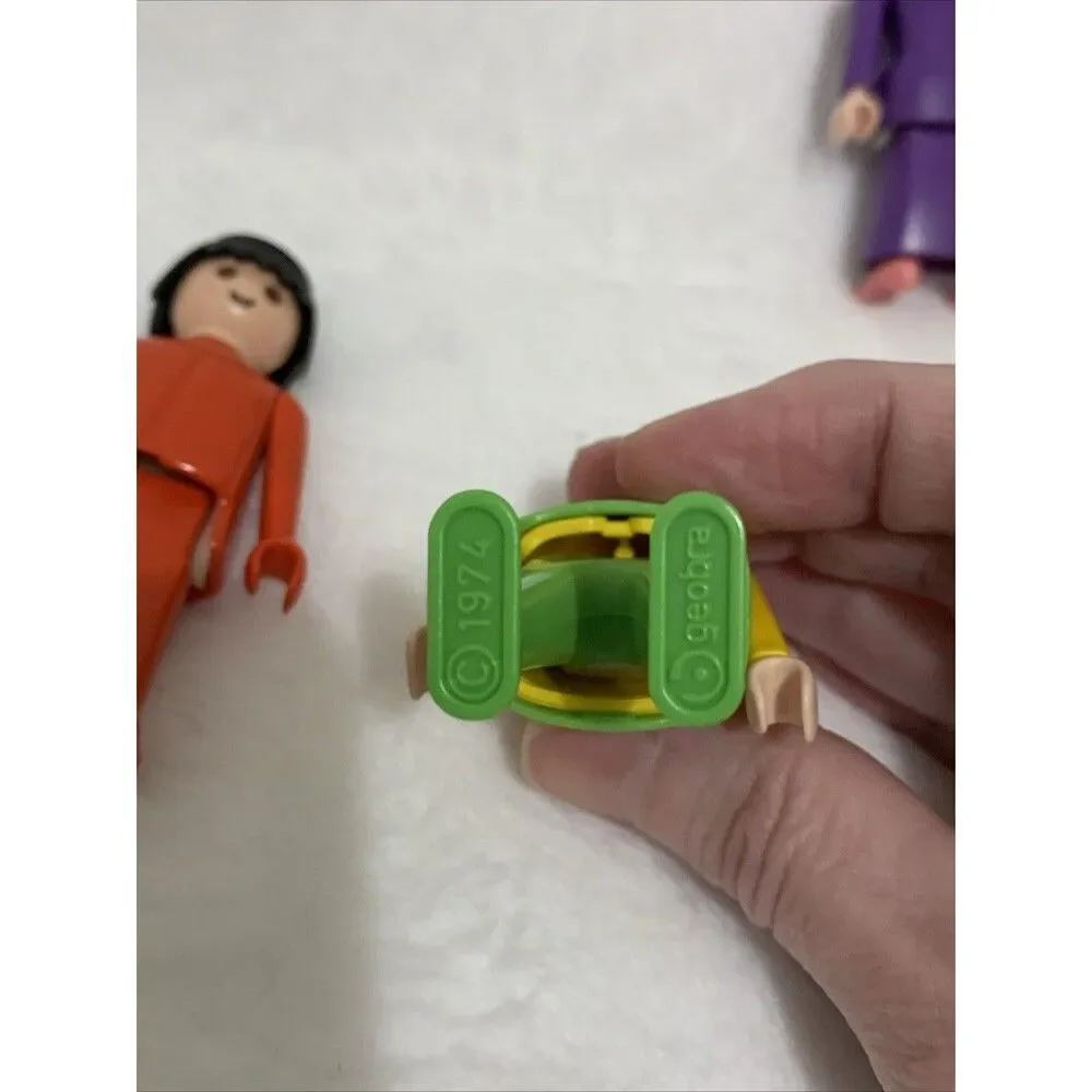 Vintage Playmobil Geobra Figures Lot  1974 1987 1990 Collectible Toys 2
